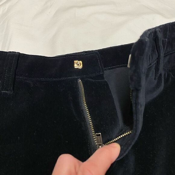 Polo Jeans Company Ralph Lauren Black Velvet Pencil Skirt - Size 2 - Picture 5 of 7